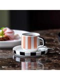 Villeroy & Boch Memphis Multi porcelain espresso cup and saucer 60ml (British brand)