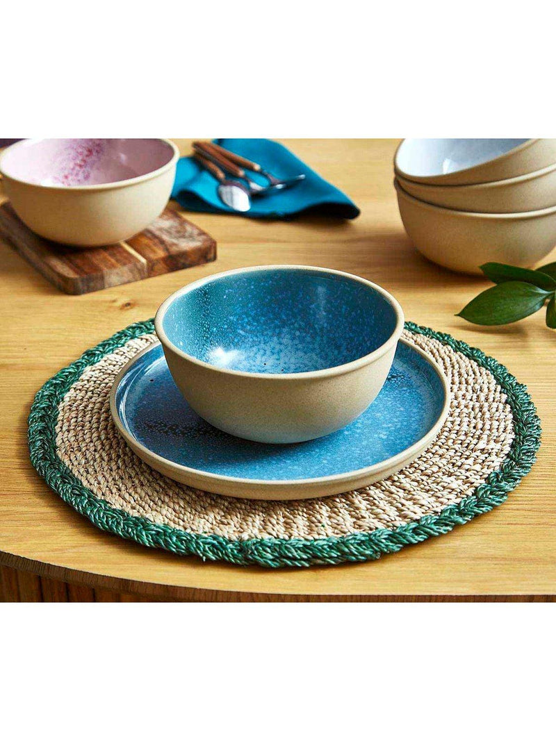 Portmeirion Minerals stoneware cereal bowl 15.2cm jade - British product