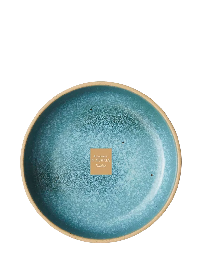 Portmeirion stoneware pasta bowl jade 22.2cm, UK version