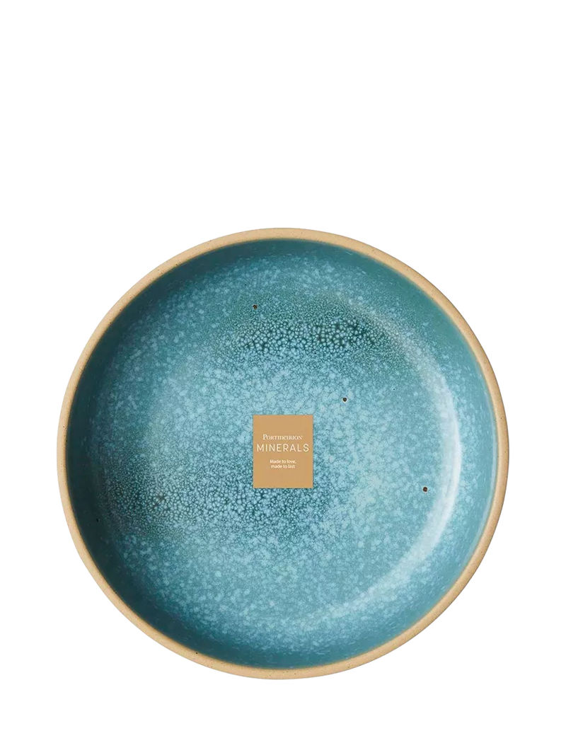 Portmeirion stoneware pasta bowl jade 22.2cm, UK version