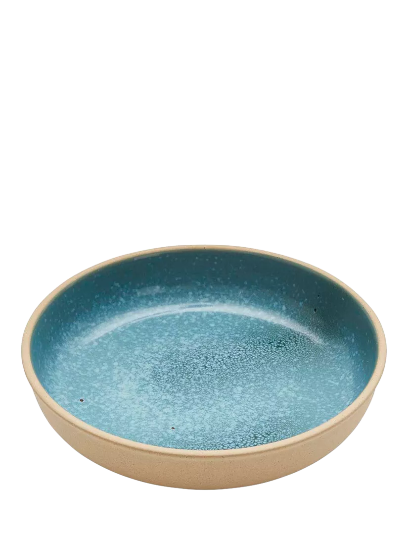 Portmeirion stoneware pasta bowl jade 22.2cm, UK version