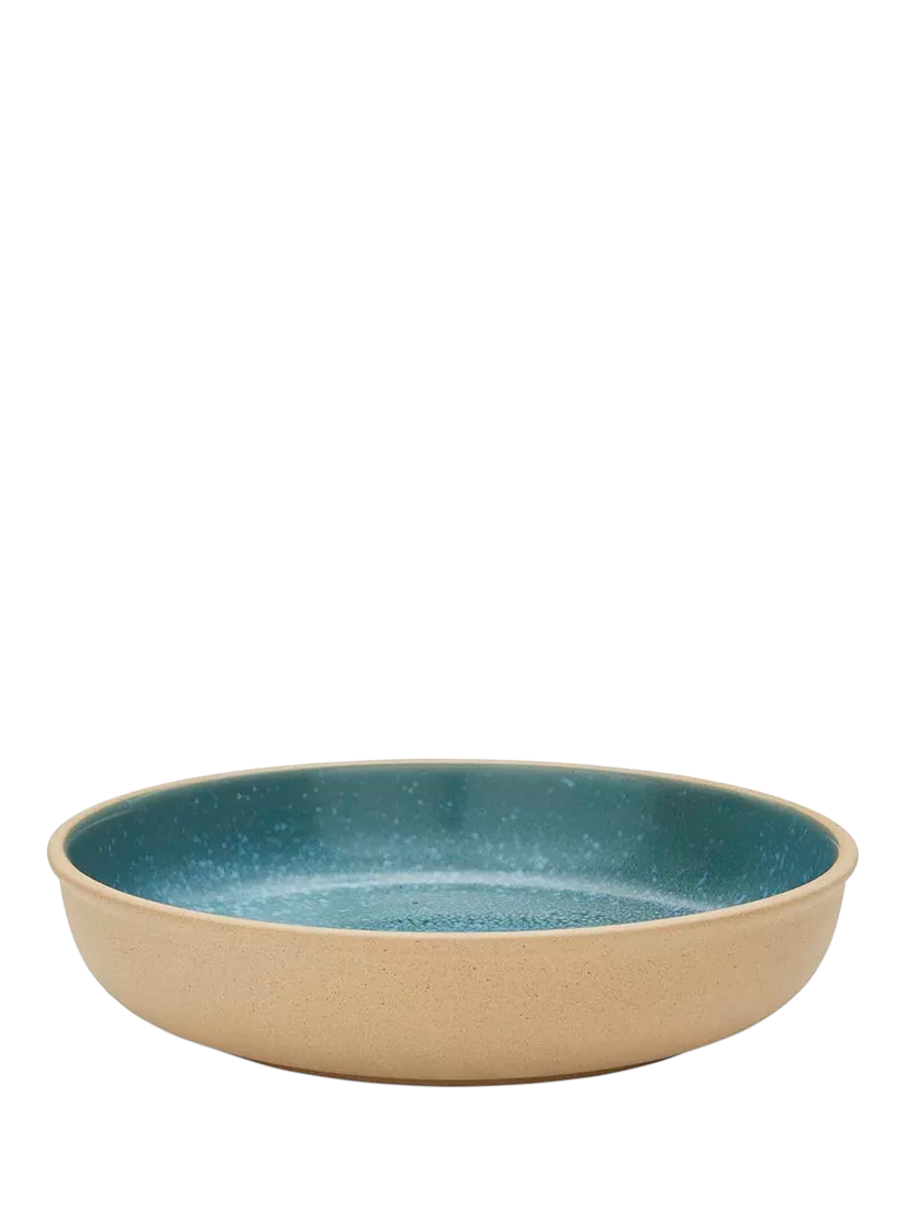 Portmeirion stoneware pasta bowl jade 22.2cm, UK version