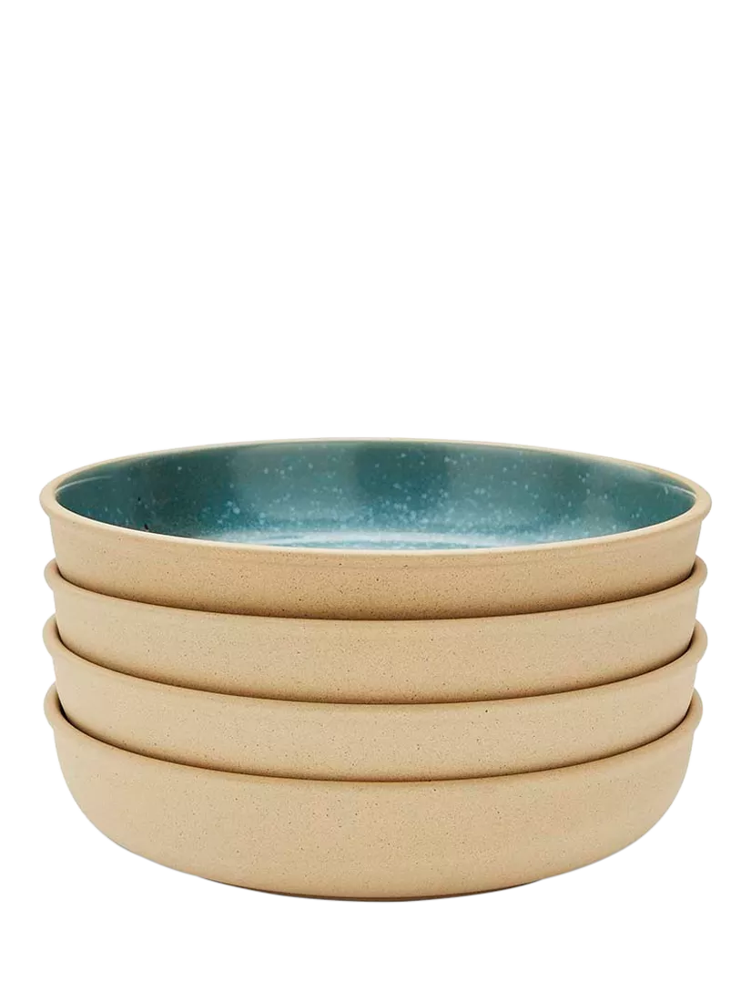 Portmeirion stoneware pasta bowl jade 22.2cm, UK version