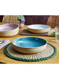 Portmeirion stoneware pasta bowl jade 22.2cm, UK version