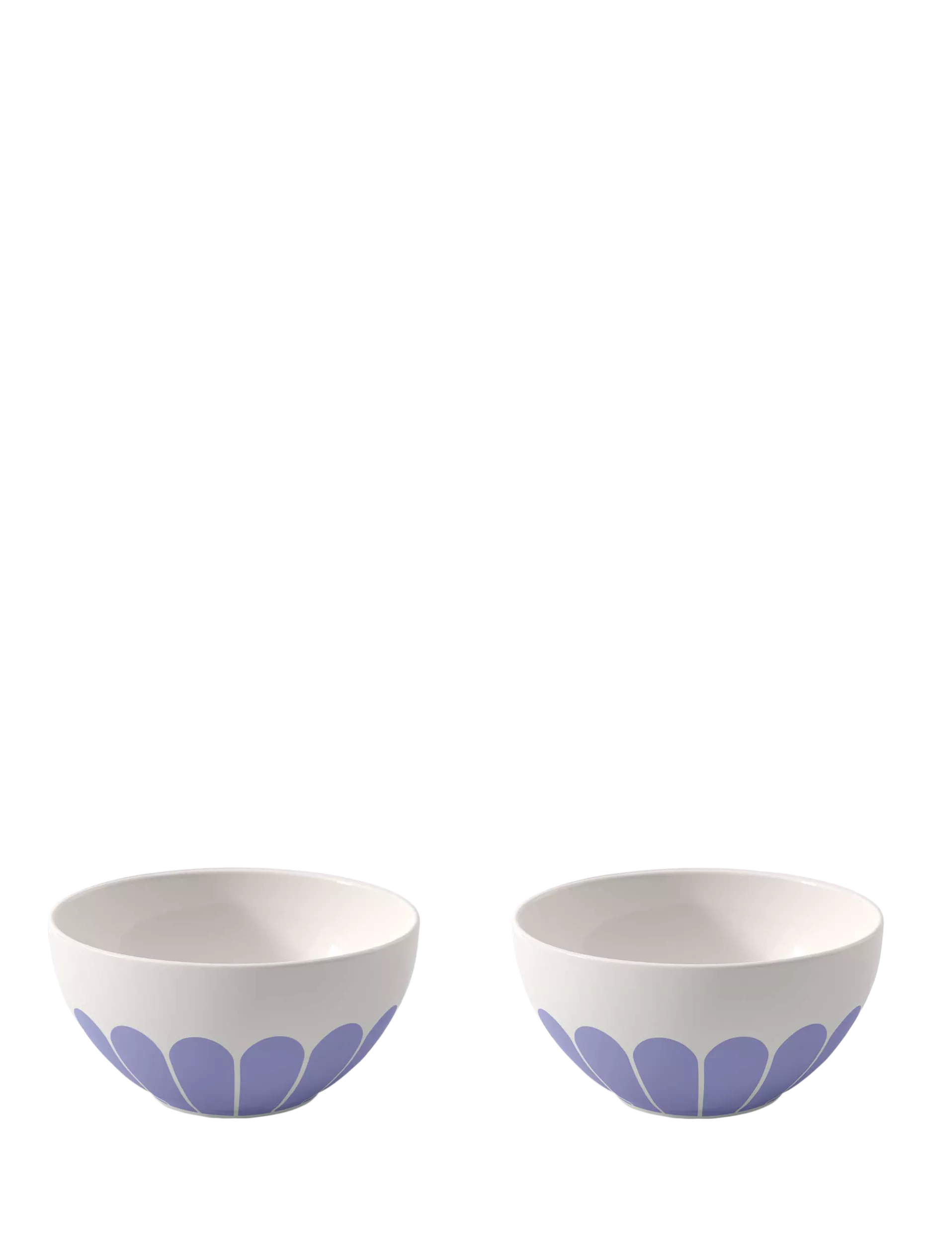 Villeroy & Boch porcelain cereal bowl set with floral design, 14cm bleu (British brand)
