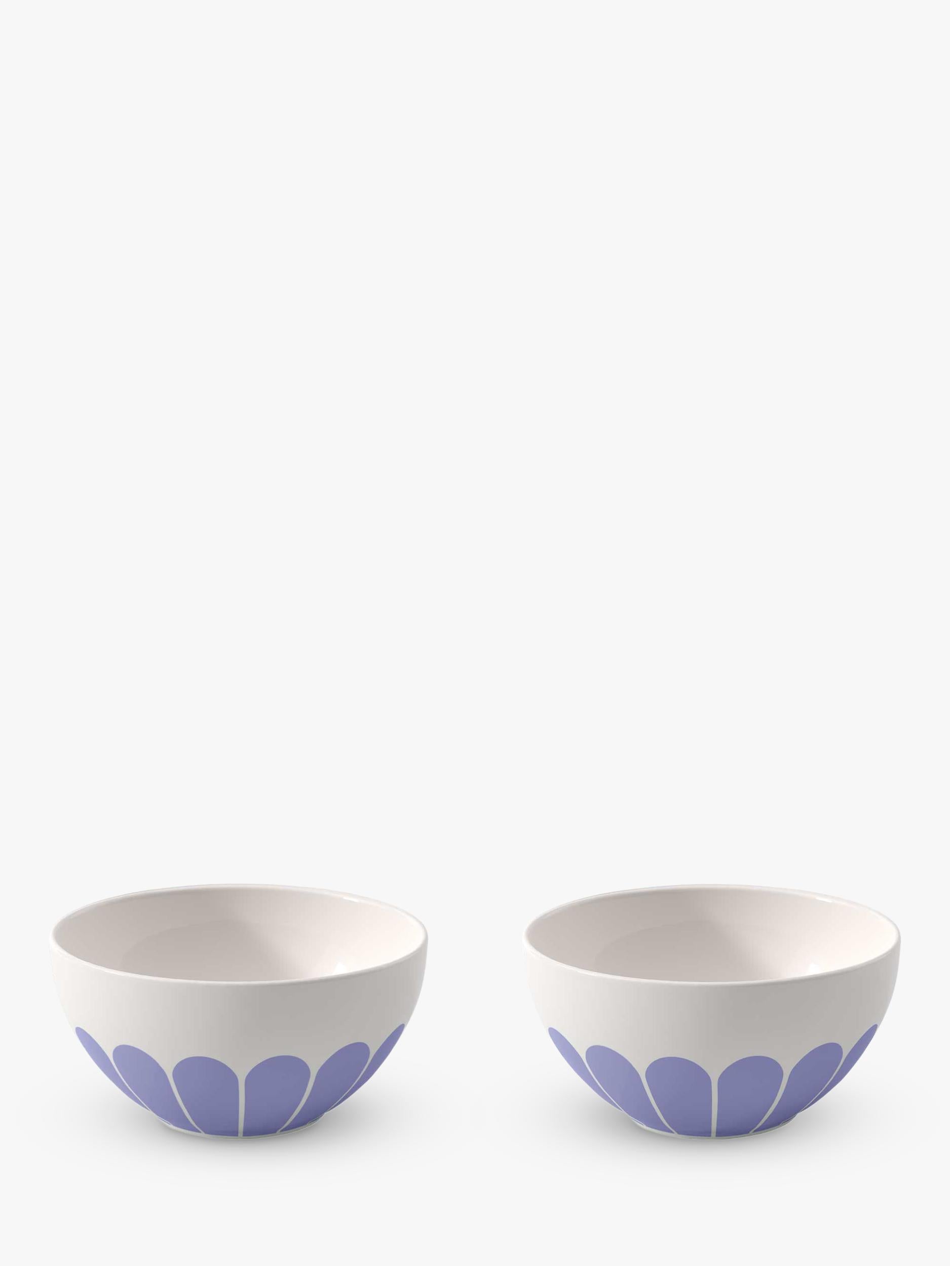 Villeroy & Boch porcelain cereal bowl set with floral design, 14cm bleu (British brand)