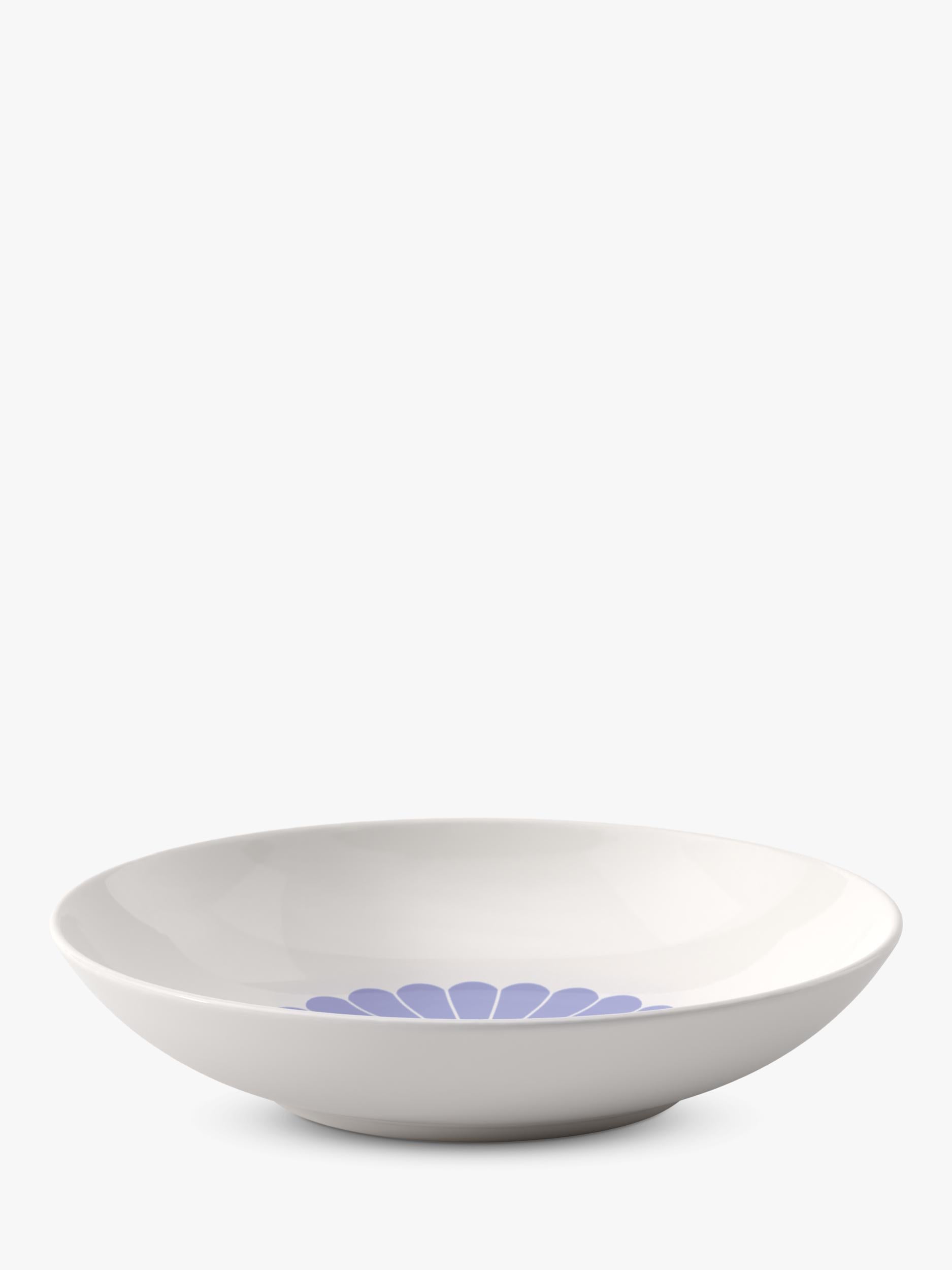 Villeroy & Boch porcelain pasta bowl set of 2, 24cm blue floral pattern (British brand)