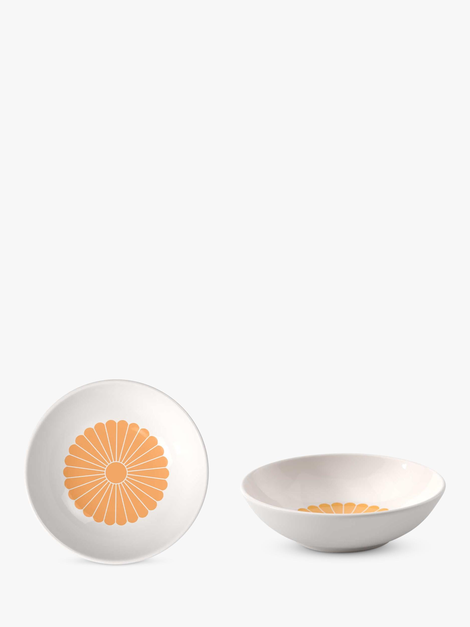 Villeroy & Boch Fleur porcelain dessert bowl Soleil 13cm set of 2 (British brand)