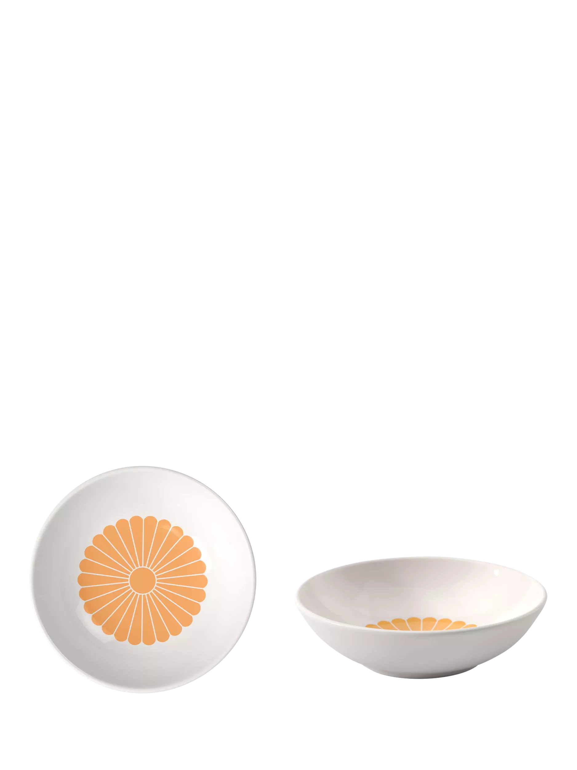 Villeroy & Boch Fleur porcelain dessert bowl Soleil 13cm set of 2 (British brand)