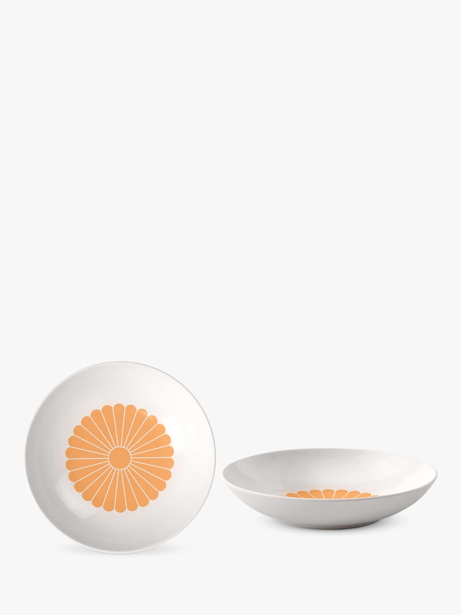 Villeroy & Boch Fleur porcelain pasta bowl set of 2 24cm Soleil (British brand)