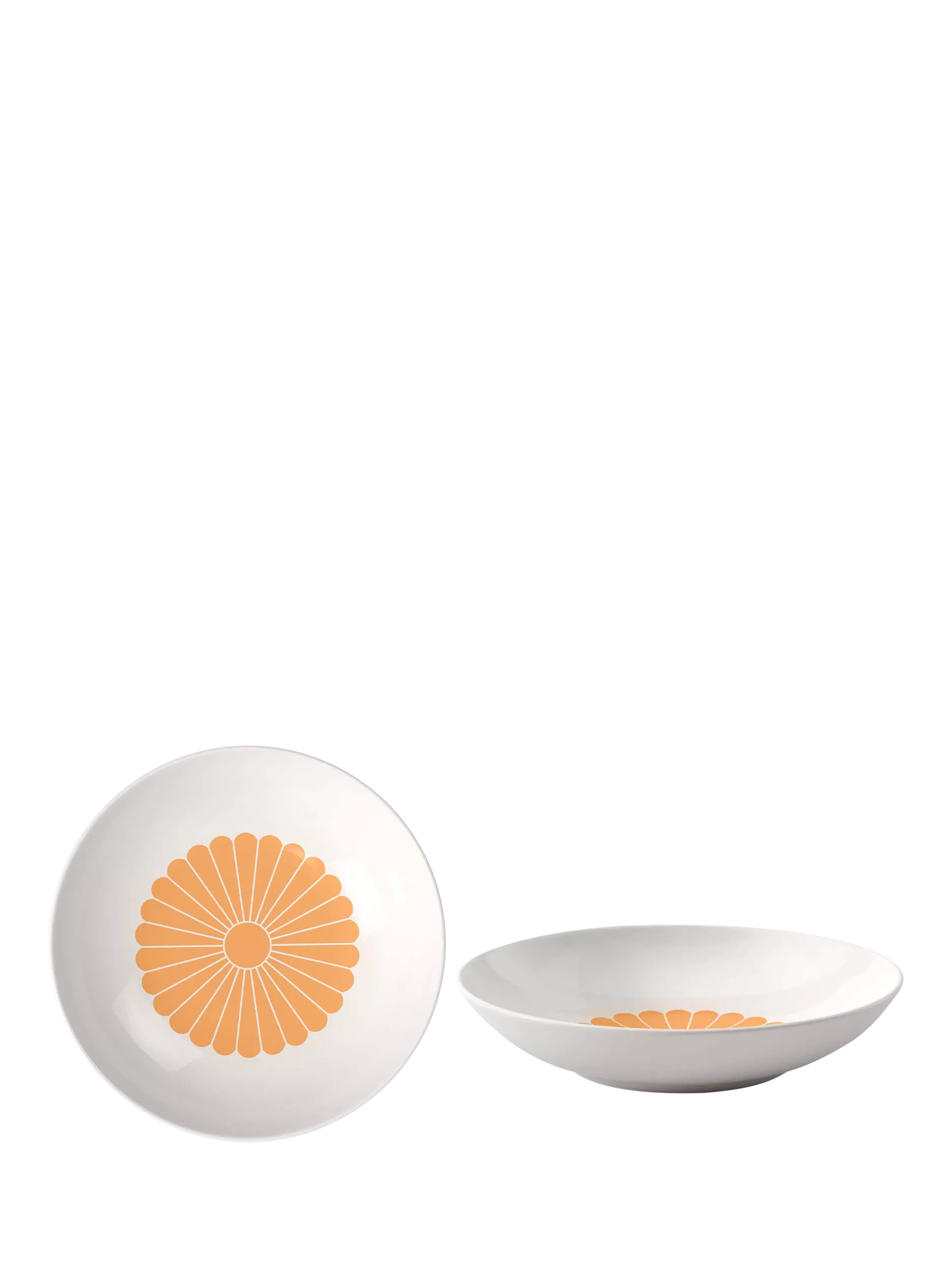 Villeroy & Boch Fleur porcelain pasta bowl set of 2 24cm Soleil (British brand)