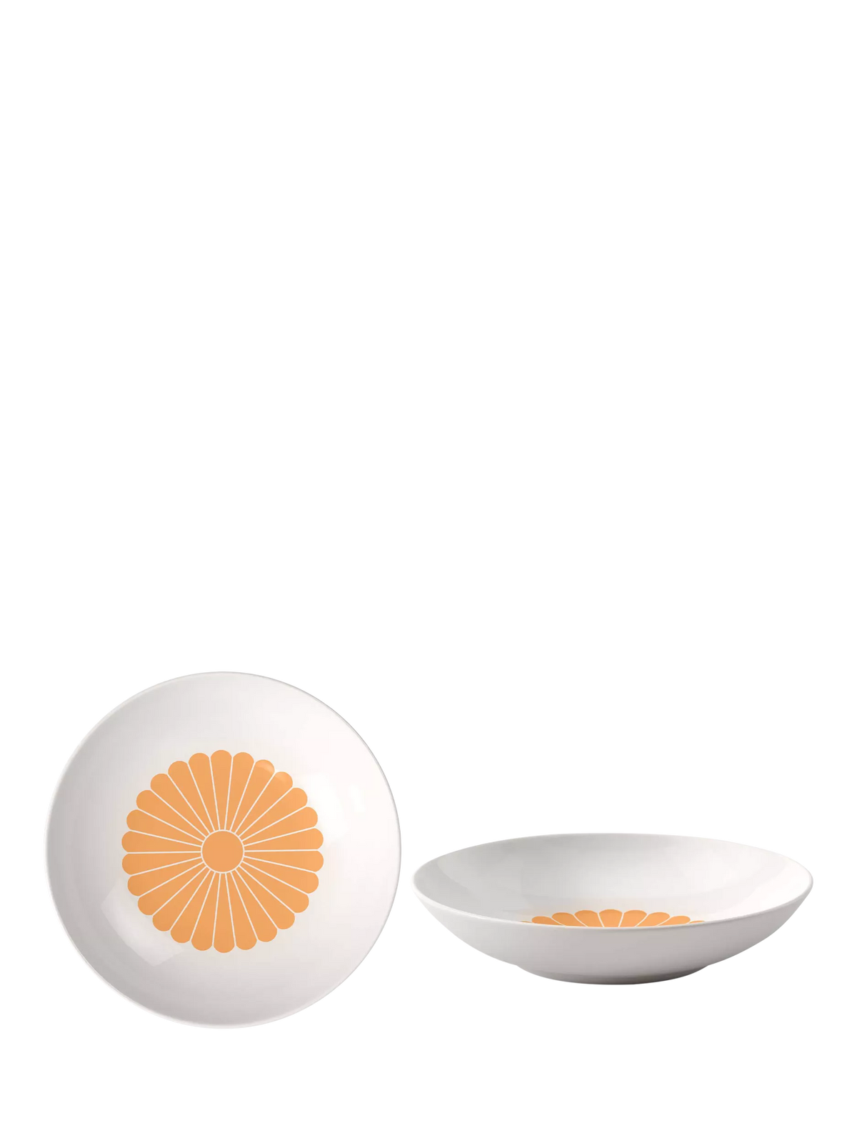 Villeroy & Boch Fleur porcelain pasta bowl set of 2 24cm Soleil (British brand)