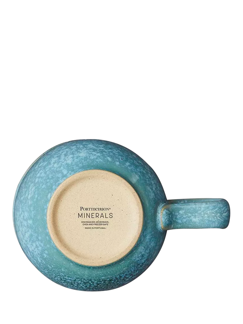 Portmeirion Minerals stoneware mug jade 300ml, UK version