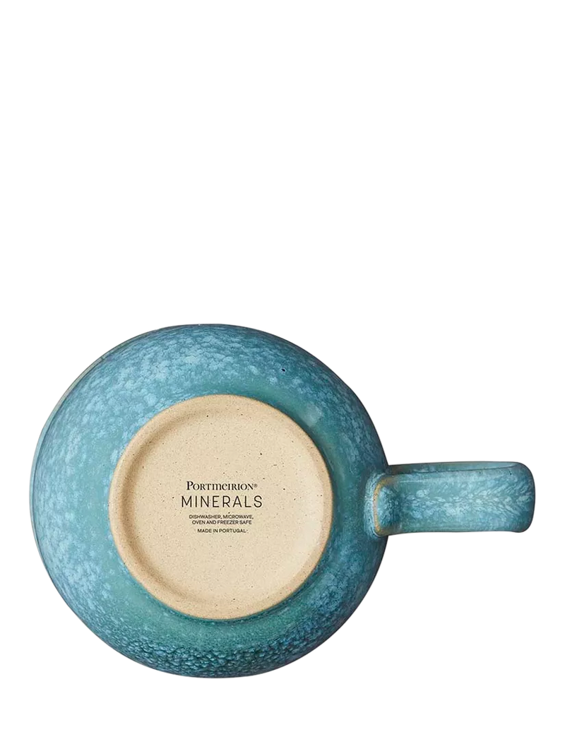 Portmeirion Minerals stoneware mug jade 300ml, UK version