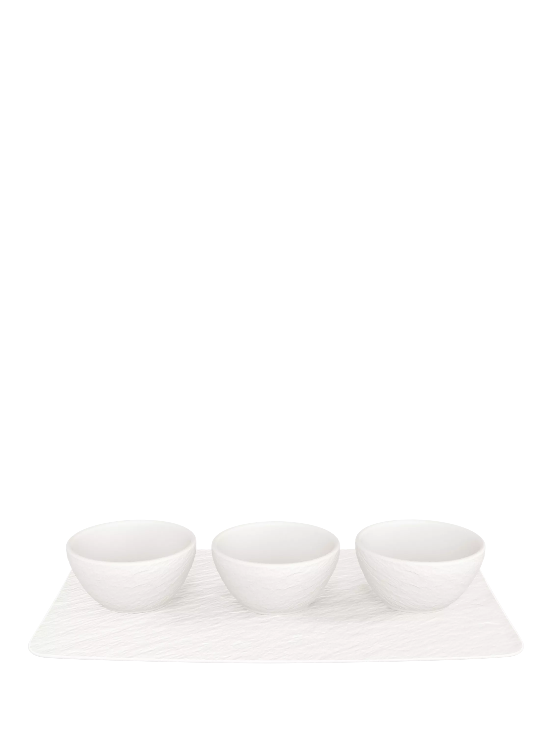 Villeroy & Boch Manufacture Rock Porcelain Dip Set, 4 Piece