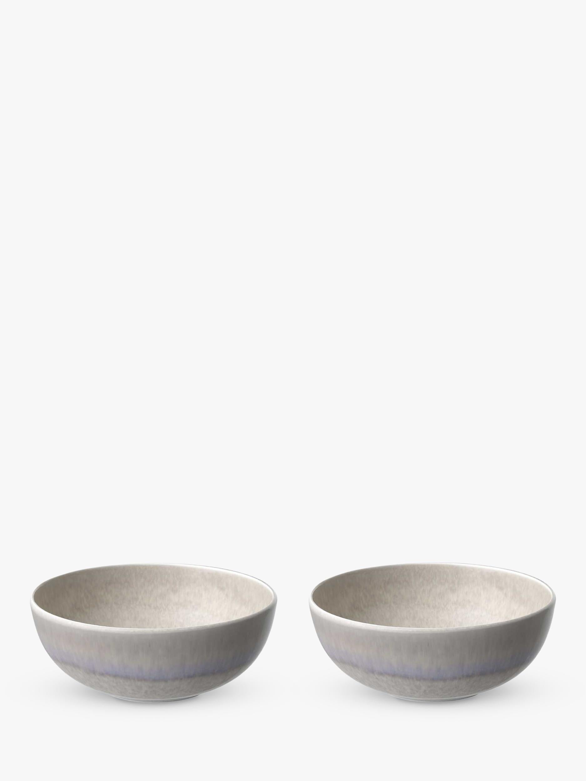 Porcelain Cereal Bowl Set of 2 with Reactive Glaze, 15cm