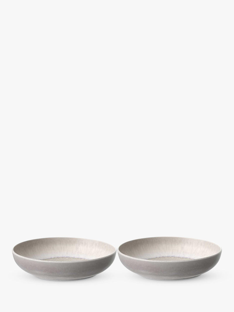 Like By Villeroy Boch Perlemor Porcelain Pasta Bowl Set Of 2 22Cm Sand