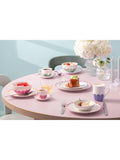 Villeroy & Boch Fleur porcelain breakfast plate set 21cm, imported from the UK