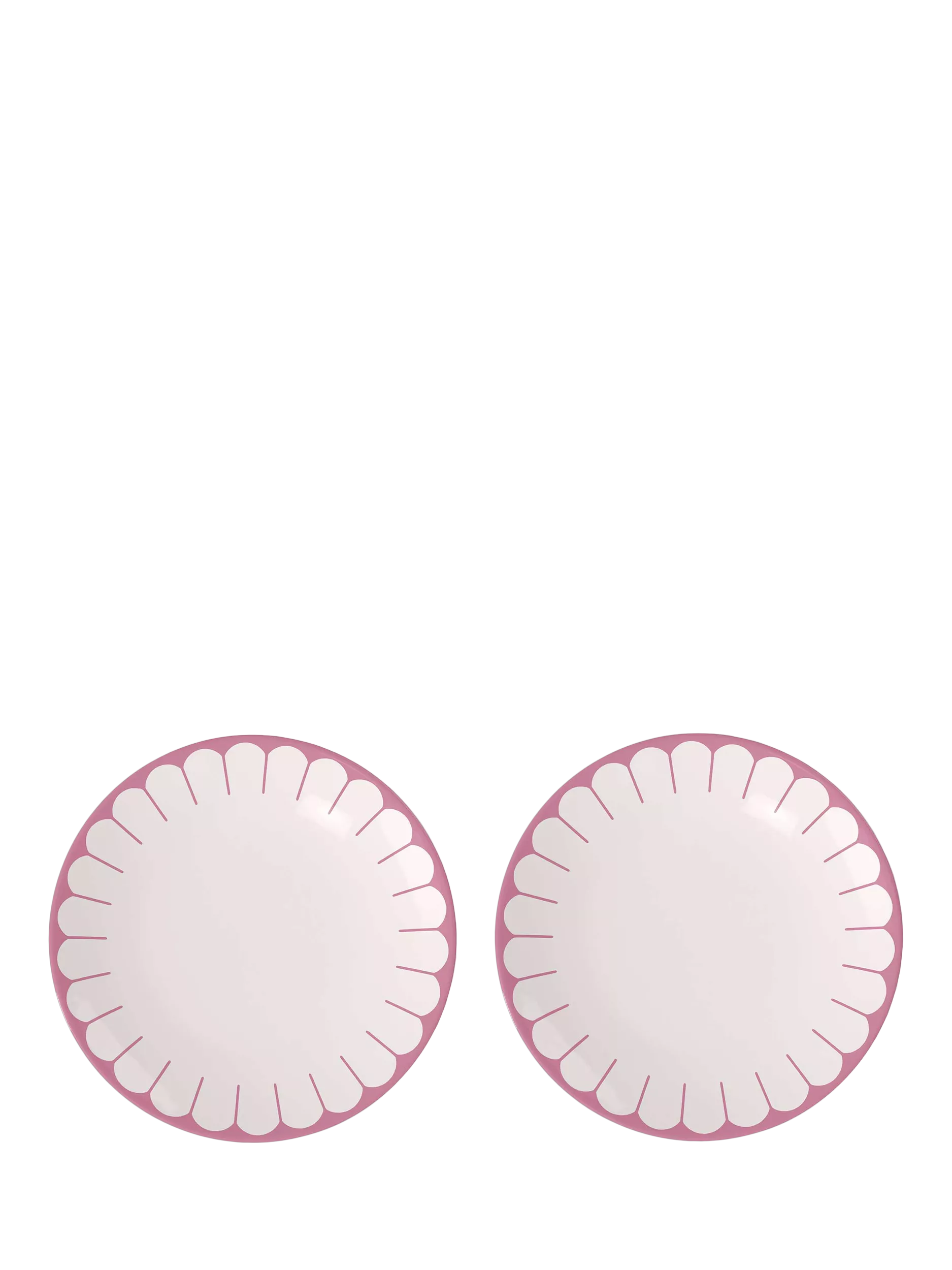 Villeroy & Boch Fleur porcelain dinner plate set of 2, 26cm in Cassis (British brand)