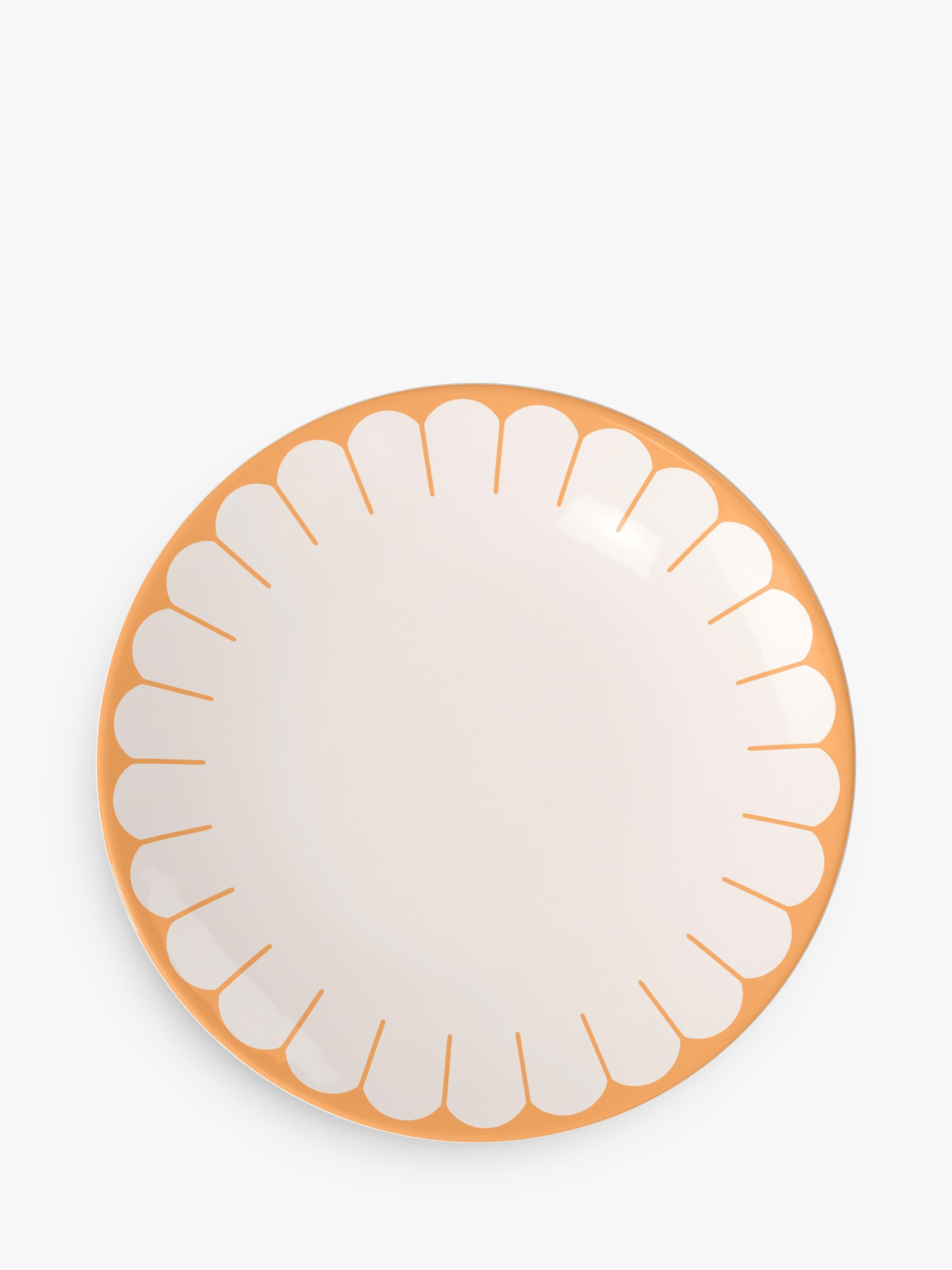 Villeroy & Boch porcelain dinner plate set of two in Soleil design, 26cm diameter (British brand)