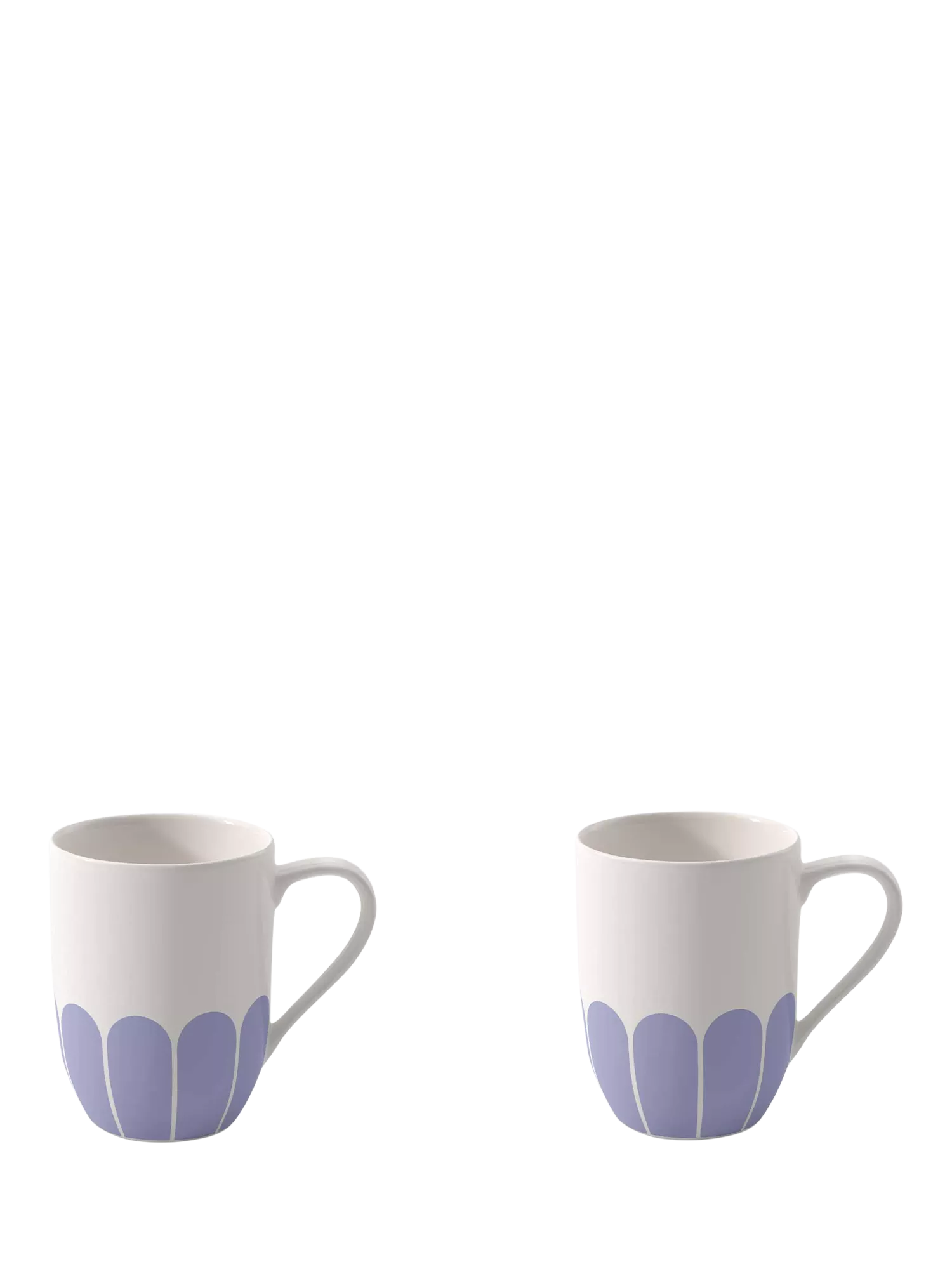 Villeroy & Boch porcelain mug set with floral design, bleu, 290ml (British brand)