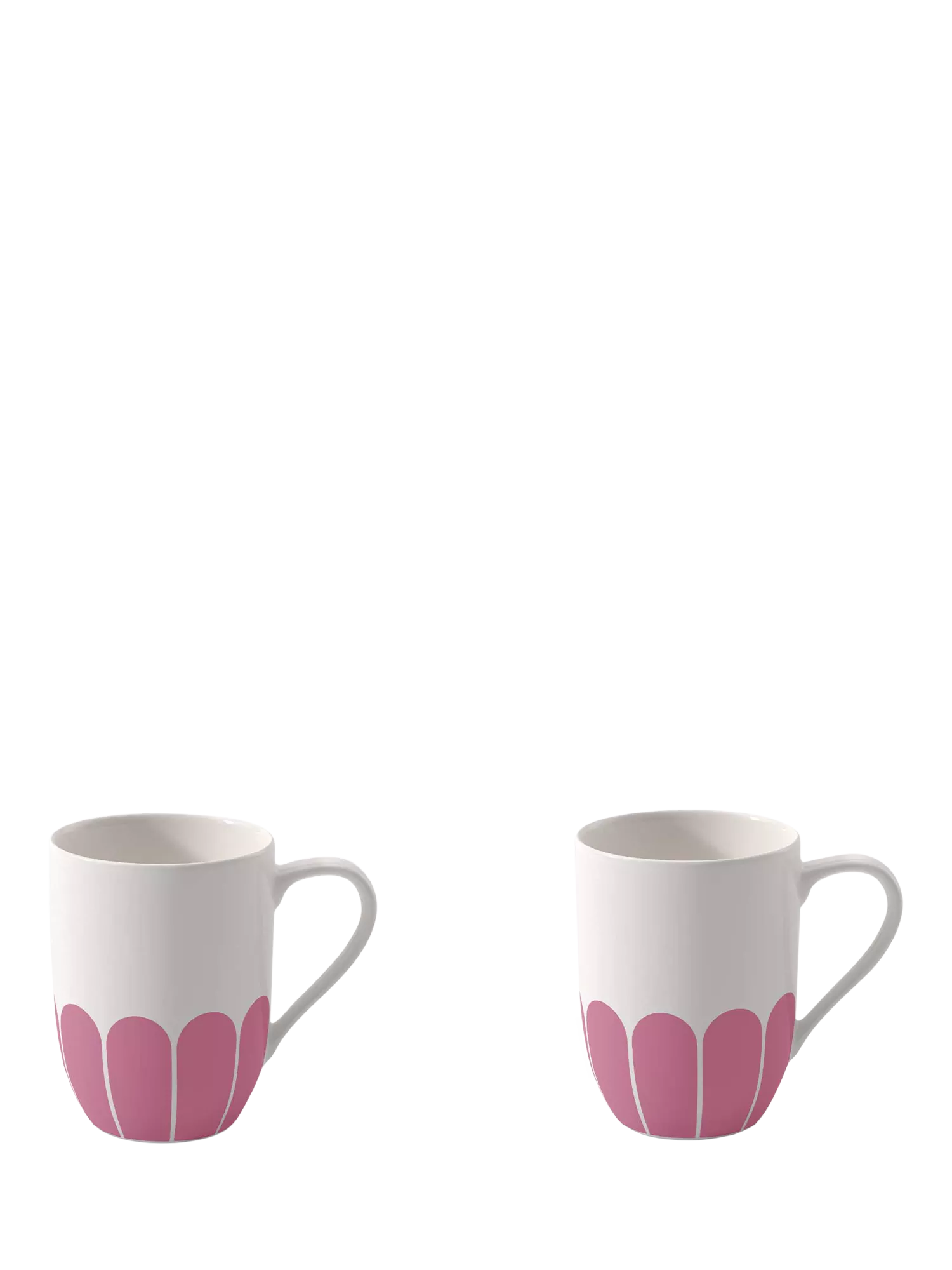 Villeroy & Boch porcelain mug set of 2 with floral design, 290ml, Cassis (British brand)