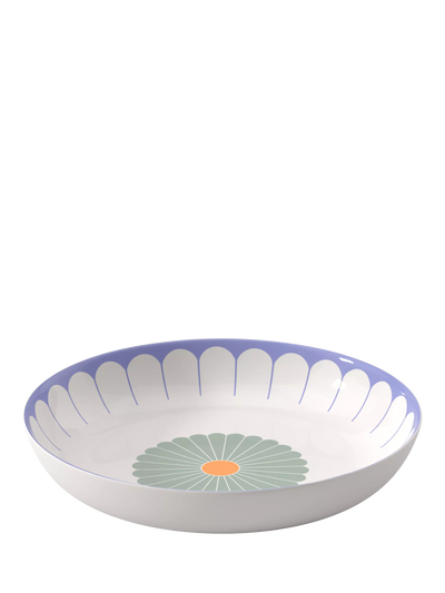 Salatschüssel aus Porzellan mit floralem Design, 38 cm