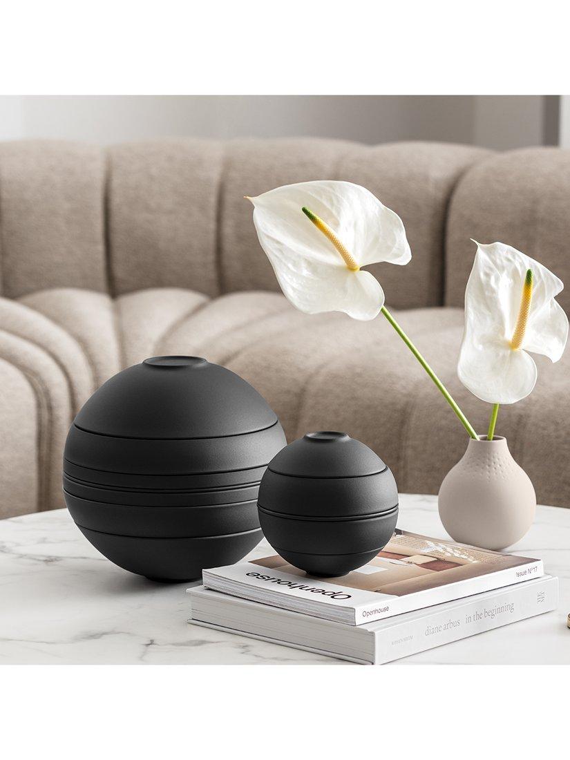 Villeroy & Boch La Boule porcelain dinnerware 7-piece black, imported from the UK