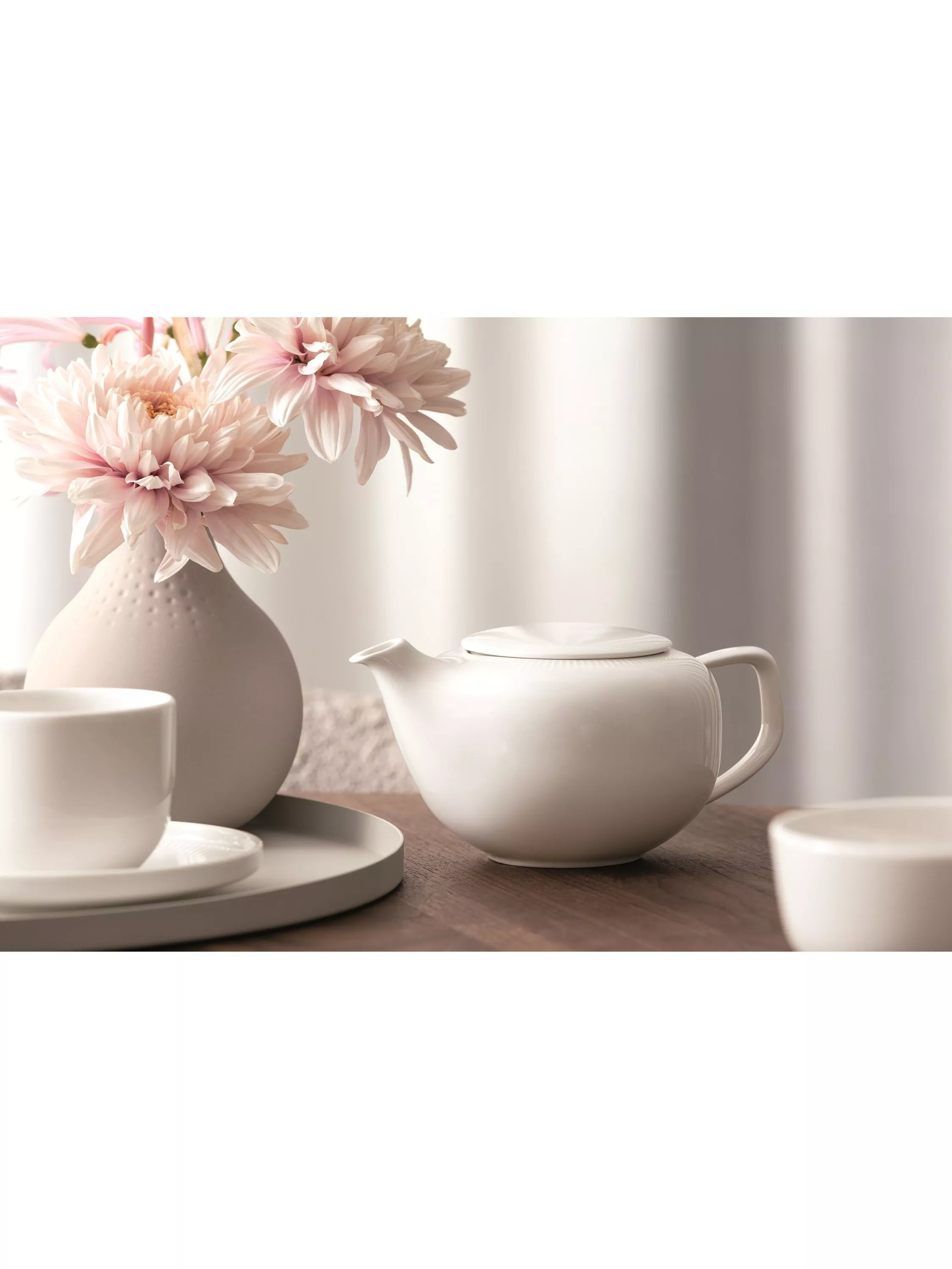 Villeroy & Boch Afina porcelain teapot 420ml white (British brand)