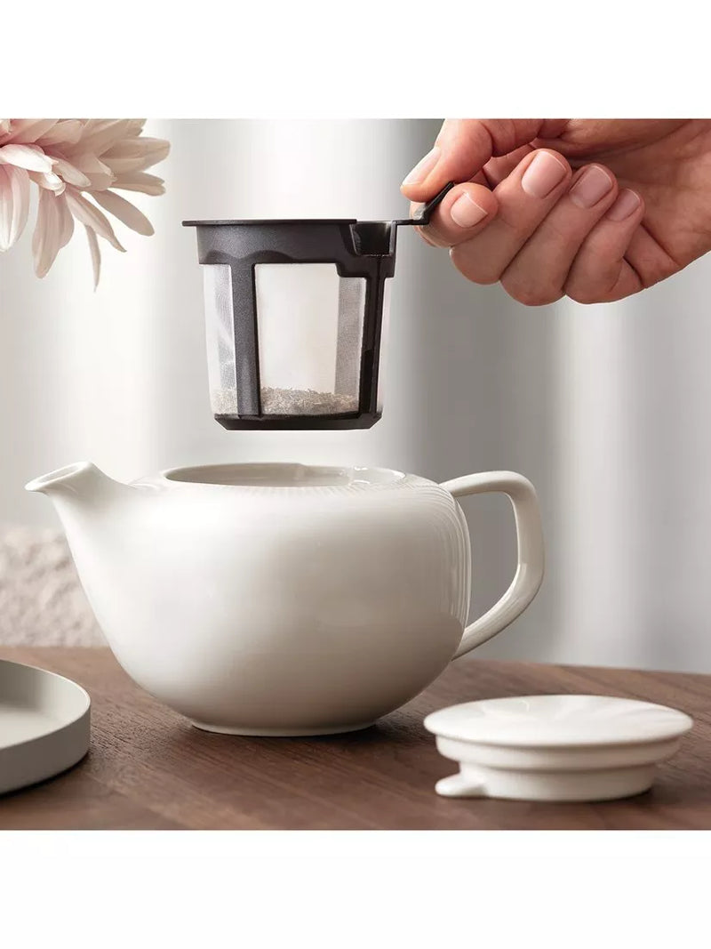 Villeroy & Boch Afina porcelain teapot 420ml white (British brand)