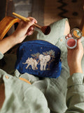 Elizabeth Scarlett elephant makeup bag navy, UK version