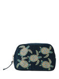 Elizabeth Scarlett Turtle Marine cosmetics bag in navy (British brand)