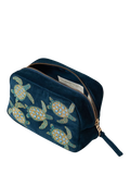Elizabeth Scarlett Turtle Marine cosmetics bag in navy (British brand)