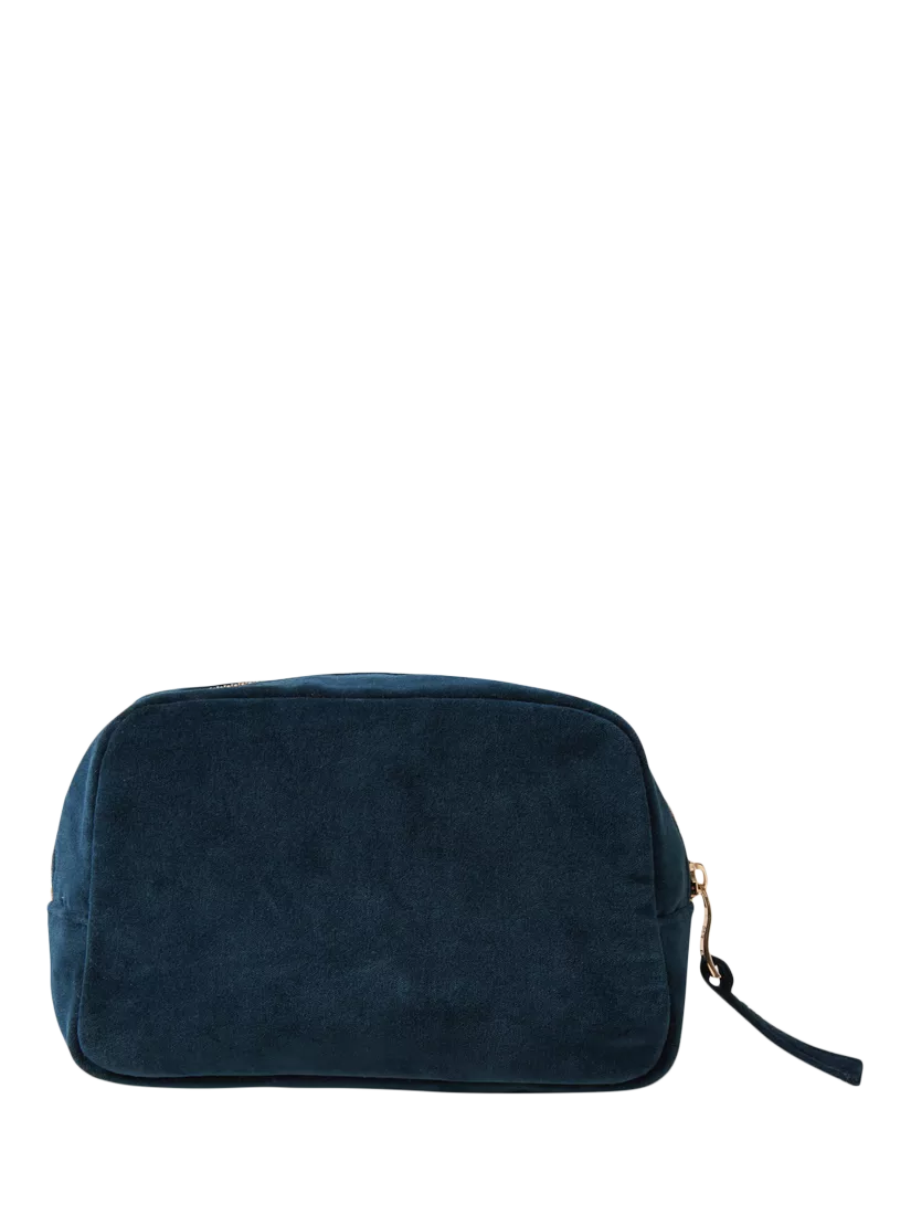 Elizabeth Scarlett Turtle Marine cosmetics bag in navy (British brand)