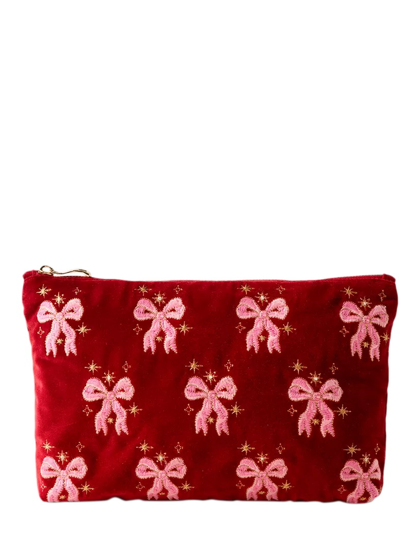Elizabeth Scarlett Dazzling Bow Pouch pink, H20 cm (British brand)