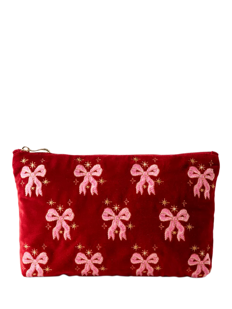 Elizabeth Scarlett Dazzling Bow Pouch pink, H20 cm (British brand)