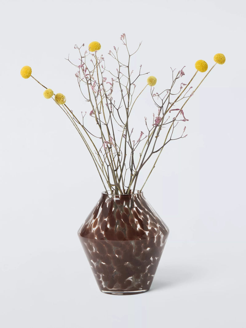 John Lewis glass angular confetti vase 20cm (British brand)