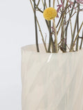 John Lewis opaque twisted glass vase 24cm, imported from the UK