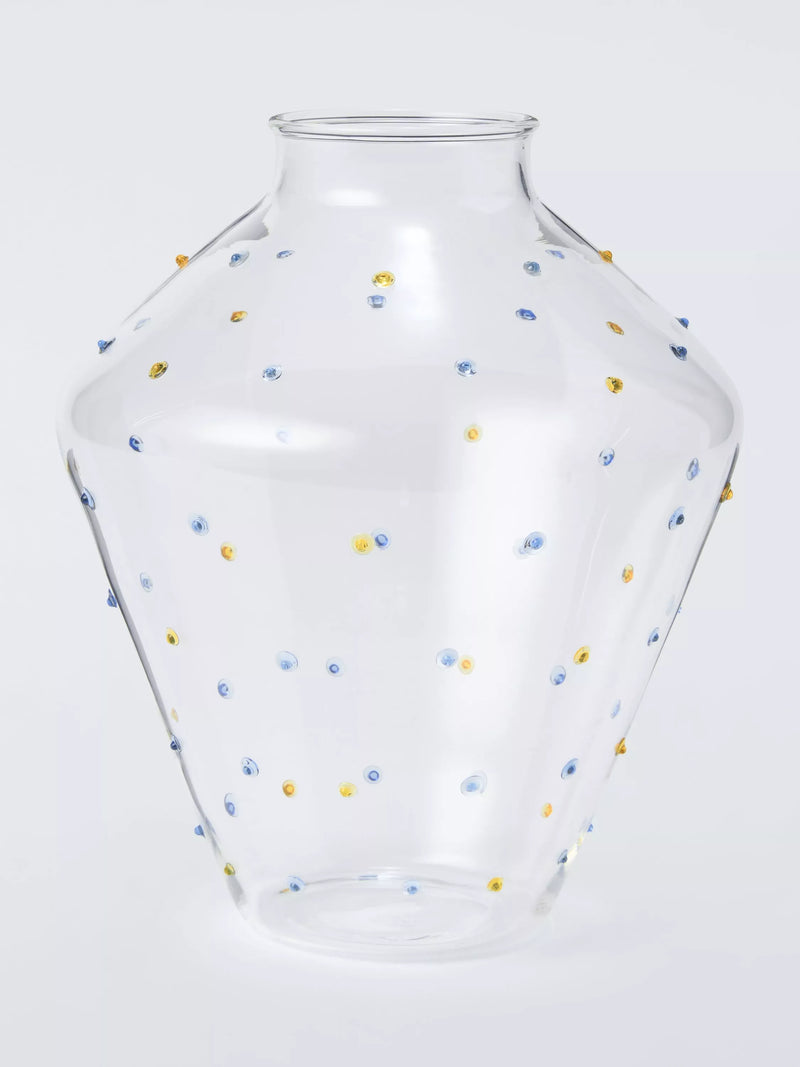 John Lewis bobble vase clear 28cm, imported from the UK