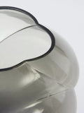 John Lewis Twist Optic glass vase grey H16cm - British product