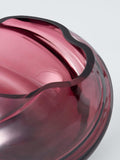 John Lewis twist optic glass vase pink 11cm, imported from the UK