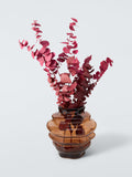 John Lewis amber glass vase 17cm, imported from the UK