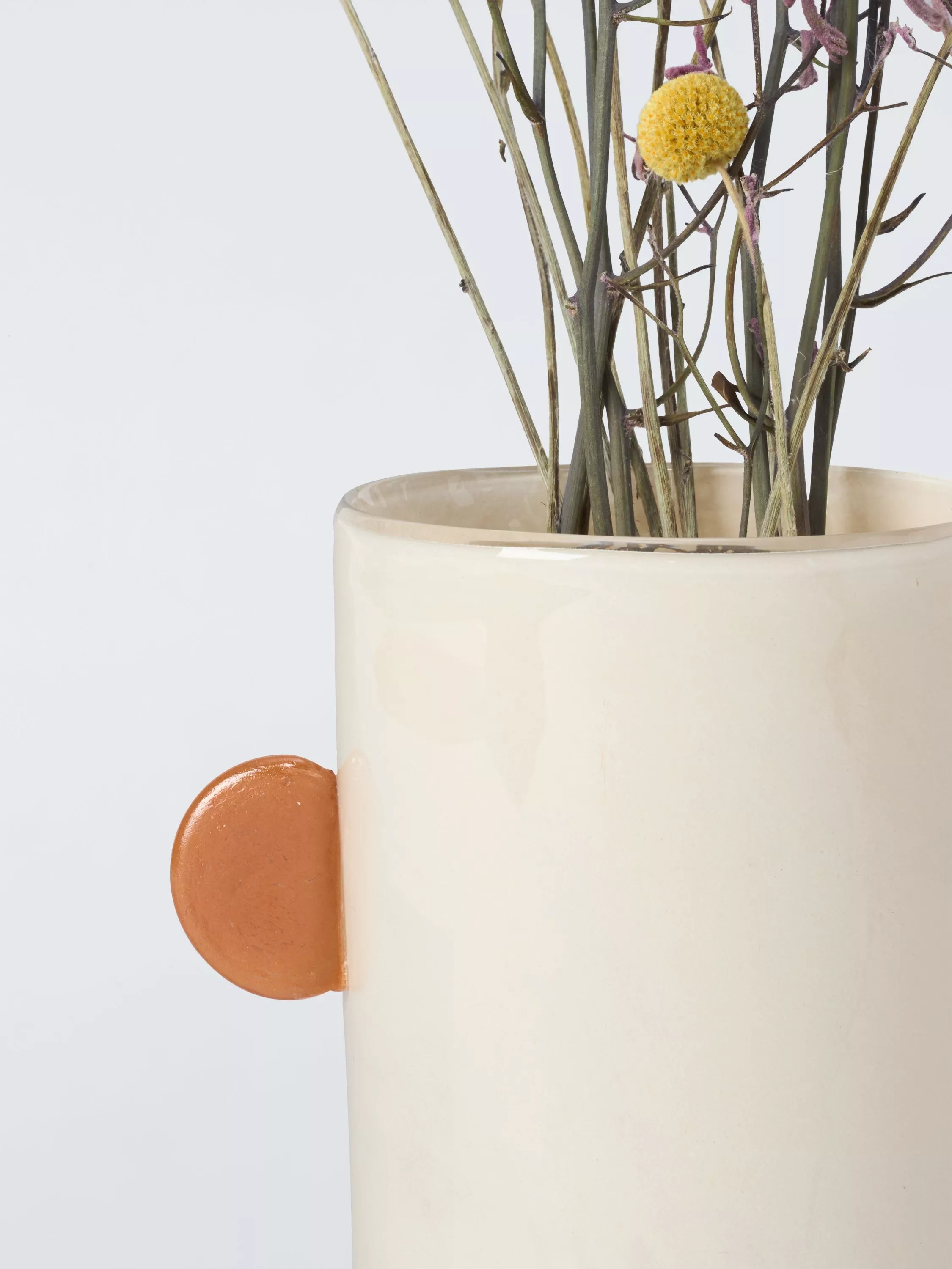 John Lewis irregular ear glass vase tri colour 23.5cm - British product