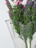 John Lewis glass vase handkerchief wave 28.7cm clear (British brand)
