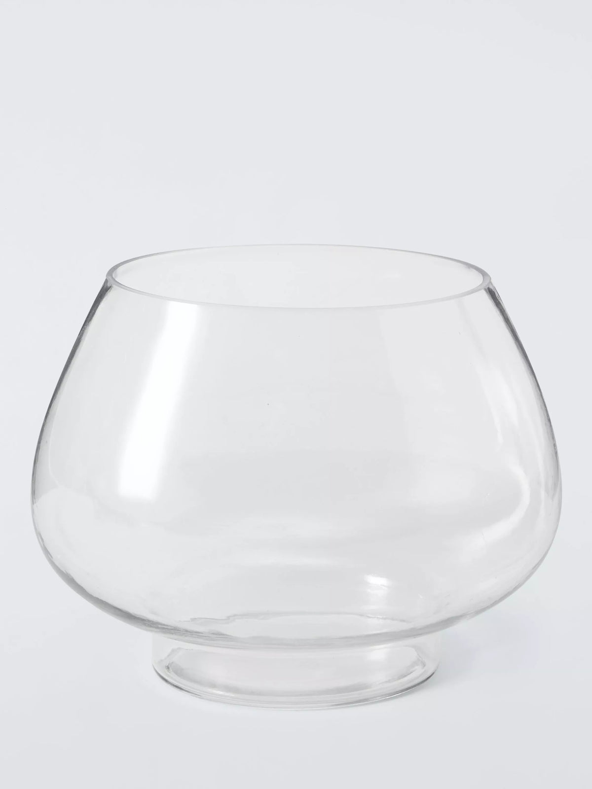 John Lewis oval glass vase 28.5cm clear (British brand)