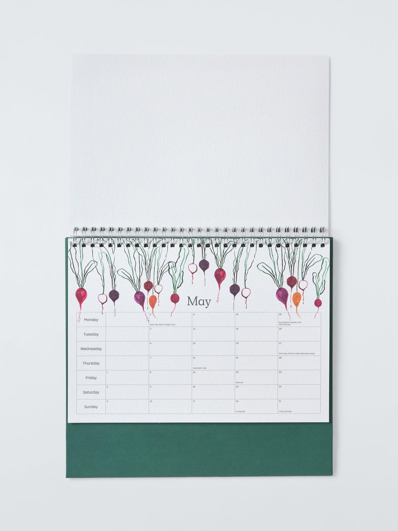 John Lewis X Deliciously Ella calendar with seasonal veg for 2026, imported from the UK
