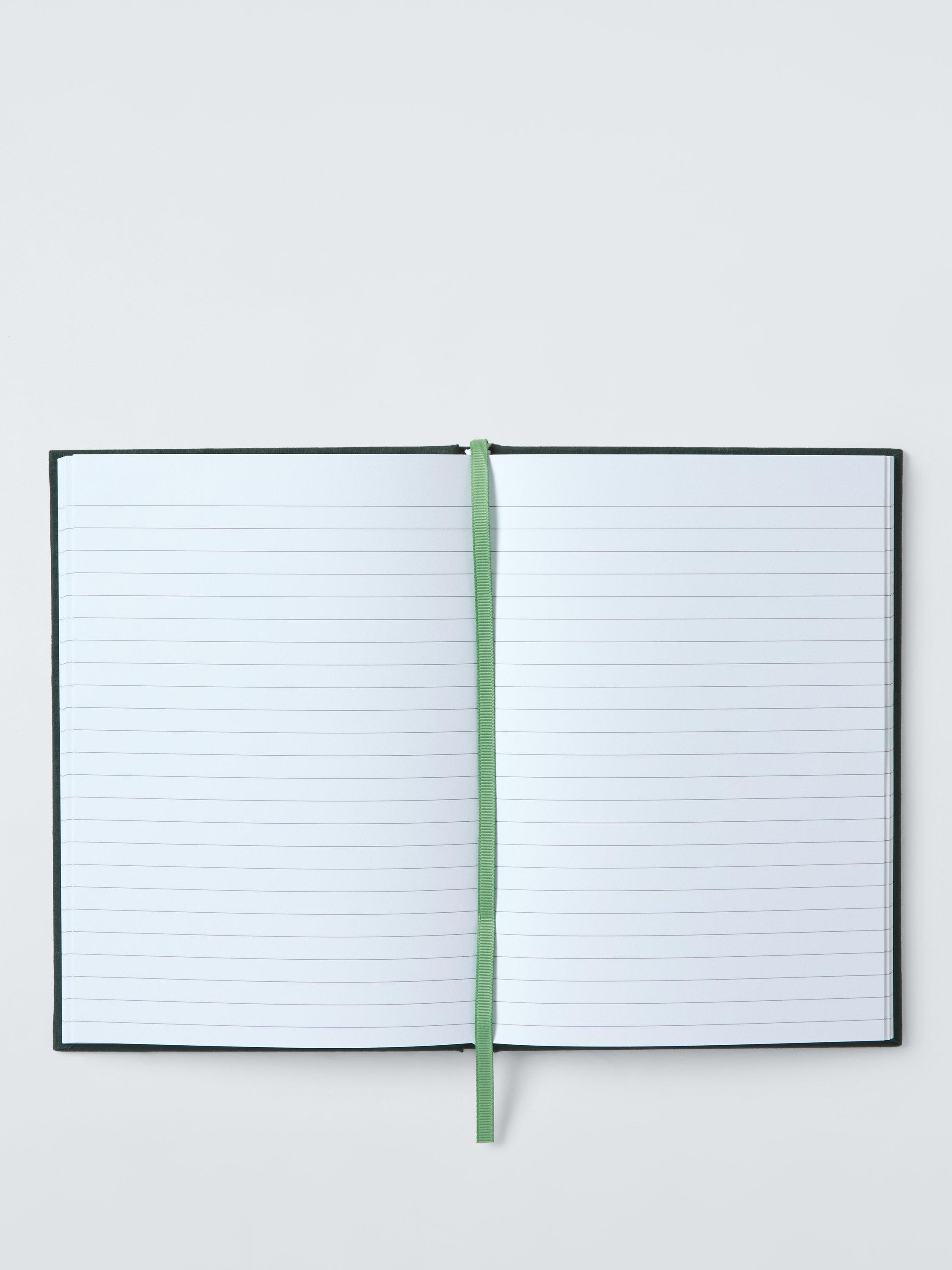 John Lewis X Deliciously Ella A5 embroidered cover notebook green, UK version