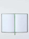 John Lewis X Deliciously Ella A5 embroidered cover notebook green, UK version