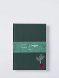 John Lewis X Deliciously Ella A5 embroidered cover notebook green, UK version