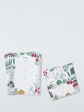 John Lewis X Deliciously Ella blank menu and place cards hosting kit, UK version